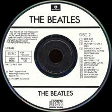 1987 uk09CD a The Beatles ( White Album ) - CDS 7 46443 8 / CD-PCS 7067⁄8 / BEATLES CD DISCOGRAPHY UK - pic 4