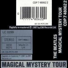 1987 uk11CD Magical Mystery Tour - CDP 7 48062 2 ⁄ CD-PCTC 255 / BEATLES CD DISCOGRAPHY UK - pic 4