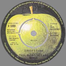 IRELAND 1974 10 25 - JUNIOR'S FARM / SALLY G - APPLE - R 5999 - pic 1