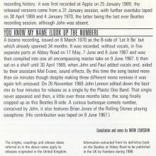 1988 uk15CD The Beatles Past Masters - Volume Two - CDP 7 90044 2 ⁄ CD-BPM 2  / BEATLES CD DISCOGRAPHY UK - pic 13