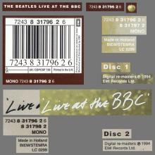 1994 uk18CD a The Beatles Live At The BBC - 7243 8 31796 2 6 ⁄ CDPCSP 726  / BEATLES CD DISCOGRAPHY UK - pic 5