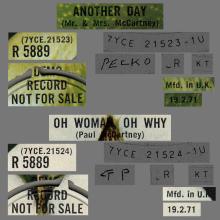 1971 02 19 Another day ⁄ Oh Woman Oh Why - R 5889  - pic 1