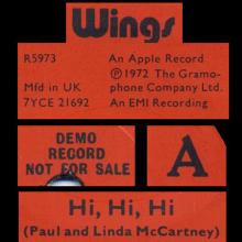uk1972(3) Hi Hi Hi ⁄ C Moon R 5973 - pic 1