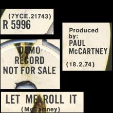 uk1974(2) Jet ⁄ Let Me Roll It R 5996  - pic 4