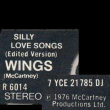 uk1976 (2) Silly Love Songs ⁄ Silly Love Songs R 6014 - pic 1