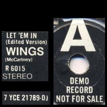 uk1976 (3) Let ' Em In ⁄ Let ' Em In R 6015  - pic 1