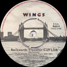 uk1978(1) With A Little Luck ⁄ Backwards Traveller⁄Cuff Link R 6019  - pic 1