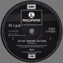 1979 03 23 WINGS GOODNIGHT TONIGHT ⁄ DAYTIME NIGHTIME SUFFERING - 12 YR 6023 - 12 INCH - UK - pic 8