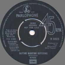 uk1979(1) Goodnight Tonight ⁄ Daytime Nightime Suffering R 6023 -1 - pic 1