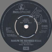 uk1979(4) Wonderful Christmastime ⁄ Rudolph The Red-Nosed Reggae R 6029  - pic 2