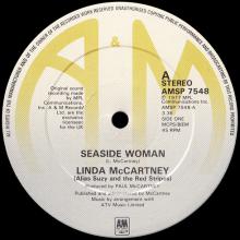 1980 07 18 LINDA McCARTNEY ALIAS SUZY AND THE RED STRIPES - SEASIDE WOMAN ⁄ B-SIDE TO SEASIDE - AMSP 7548 - 12 INCH - UK - pic 5