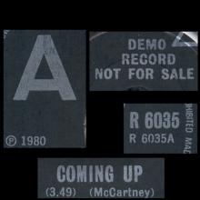 uk1980(1) Coming Up ⁄ Coming Up ⁄ Lunch Box⁄Odd Sox R 6035  - pic 5