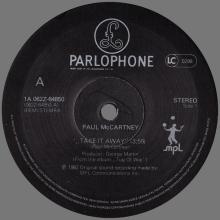 1982 07 05 PAUL McCARTNEY TAKE IT AWAY - 1A 062Z-64850 - 3 TRACKS 12 INCH - HOLLAND - pic 5