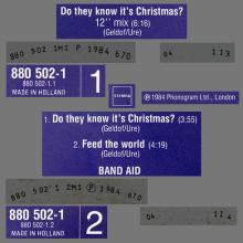 1984 11 28 DO THEY KNOW IT'S CHRISTMAS ? - BAND AID - PHONOGRAM MERCURY 880 502-1 - HOLLAND - pic 1