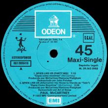 1985 11 18 PAUL McCARTNEY SPIES LIKE US PARTY MIX - 052 20 0941 6 - 4 TRACKS 12 INCH - SPAIN-1 - pic 5