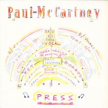 1986 07 14 PAUL McCARTNEY PRESS - 1C K 060-20 1342 6 - 4 TRACKS 12 INCH - GERMANY / HOLLAND - pic 1