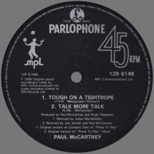 1986 12 01 PAUL McCARTNEY 0NLY LOVE REMAINS - 12R 6148 - 3 TRACKS 12 INCH - UK - pic 6