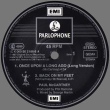 1987 11 16 PAUL McCARTNEY ONCE UPON A LONG AGO - K 060 20 2186 6 - 5 099920 21866 9 - 4 TRACKS 12 INCH - GERMANY / HOLLAND - pic 5