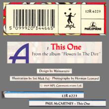 1989 07 17 PAUL McCARTNEY THIS ONE - 12R 6223 - 5 099920 344665 - 4 TRACKS 12 INCH - UK - pic 1