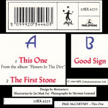 1989 07 31 PAUL McCARTNEY THIS ONE - 12RX 6223 - 5 099920 344603 - 3 TRACKS 12 INCH - UK - pic 1