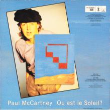 1989 11 13 PAUL McCARTNEY OU EST LE SOLEIL ? - MAXI GINGLE 45 RPM - 052 20 3413 6 - 3 TRACKS 12 INCH - SPAIN - pic 1