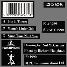 1990 02 17 PAUL McCARTNEY - PUT IT THERE - 12RS 6246 - 5 099920 374501 - 3 TRACKS 12 INCH - UK - pic 4