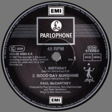 1990 10 08 PAUL McCARTNEY -BIRTHDAY - 060-20 4085 8 - 5 099920 408565 - 4 TRACKS 12 INCH - GERMANY - pic 5