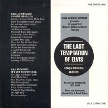UK 1990 03 24 - IT'S NOW OR NEVER - THE LAST TEMPTATION OF ELVIS - NME CD PRO 1990  - pic 2