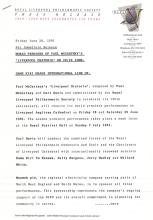 1991 06 28 a  World Premiere Of Paul McCartney's Liverpool Oratorio - Press Release - pic 10
