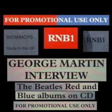1993 00 00 - THE BEATLES - GEORGE MARTIN INTERVIEW - RNB1 - PROMO CD - pic 4