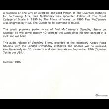 1997 09 29 a Paul McCartney's Standing Stone - press pack - PMC 2 - pic 8