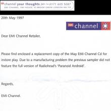 UK 1997 04 28 - 1997 05 17 - CHANNEL 15 - PAUL McCARTNEY - YOUNG BOY - CHANNEL 17 MAY 97 - VARIOUS - PROMO CD - pic 1