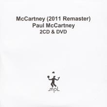 UK 2011 06 10 - McCARTNEY (2011 REMASTER) - PAUL McCARTNEY ARCHIVE COLLECTION - PROMO CDR - pic 1