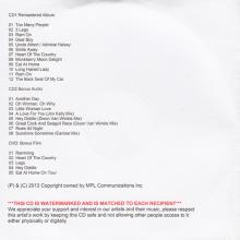 UK 2012 05 21 - RAM - PAUL & LINDA MCCARTNEY (2012 REMASTER) - PAUL MCCARTNEY ARCHIVE COLLECTION - PROMO 3X CDR SET - pic 1