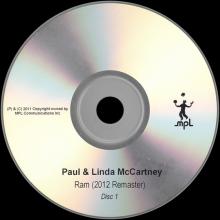 UK 2012 05 21 - RAM - PAUL & LINDA MCCARTNEY (2012 REMASTER) - PAUL MCCARTNEY ARCHIVE COLLECTION - PROMO 3X CDR SET - pic 1