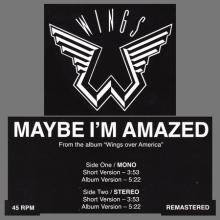 2013 04 20 PAUL McCARTNEY MAYBE I'M AMAZED - MONO STEREO - HRM 34261 01 - 8 88072 34261 3 - 12 INCH - EU - pic 1