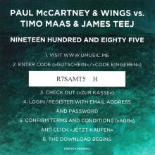 2016 05 19 A 1985 PAUL McCARTNEY & WINGS vs. TIMO MAAS & JAMES TEEJ - LC 33687 ⁄ 0602547909183 - 12 INCH - EU - pic 7