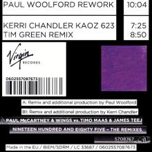 2016 05 19 B 1985 PAUL McCARTNEY & WINGS vs. TIMO MAAS & JAMES TEEJ - LC 33687 ⁄ 0602557087673 - 12 INCH - EU - pic 1