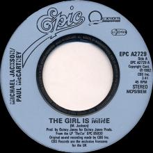 uk31 The Girl Is Mine EPC A2729 - pic 1
