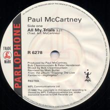 uk49a-b All My Trials ⁄ C Moon R 6278  - pic 1