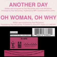 uk62 Another Day ⁄ Oh Woman, Oh Why - 8 88072 33824 1- HRM-33824-01 - 2012 - pic 5