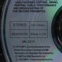 1988 10 17 - VENUS AND MARS / UK:CZ 17 - CDP 7 46984 2 - 0 77774 69842 9  - pic 1