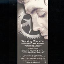 1999 Working Classical / Paul McCartney / Programme  - pic 1