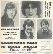yu001- Yugoslavenski Beatles Fan Club - Christmas Time Is Here Again - U-SD 30 - T.U. JUGOTON -BEATLES DISCOGRAPHY YUGOSLAVIA - pic 2