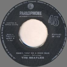 yu010 All You Need Is Love ⁄ Baby You're A Rich Man ⁄ SP 8137 -BEATLES DISCOGRAPHY YUGOSLAVIA - pic 6