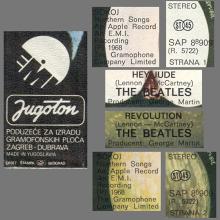 yu220 221 Hey Jude ⁄ Revolution ⁄ SAP 88909 - R 5722 -BEATLES DISCOGRAPHY YUGOSLAVIA - pic 7