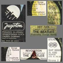 yu220 221 Hey Jude ⁄ Revolution ⁄ SAP 88909 - R 5722 -BEATLES DISCOGRAPHY YUGOSLAVIA - pic 8