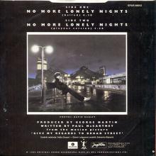yu35 No More Lonely Nights SPAR 89052 - pic 1